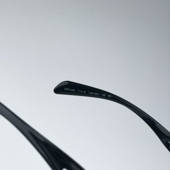 Prada PRA25S 1AB5S0 BRAND NEW Sunglasses Black Dark Grey Cat Eye Unisex - Picture 11 of 13